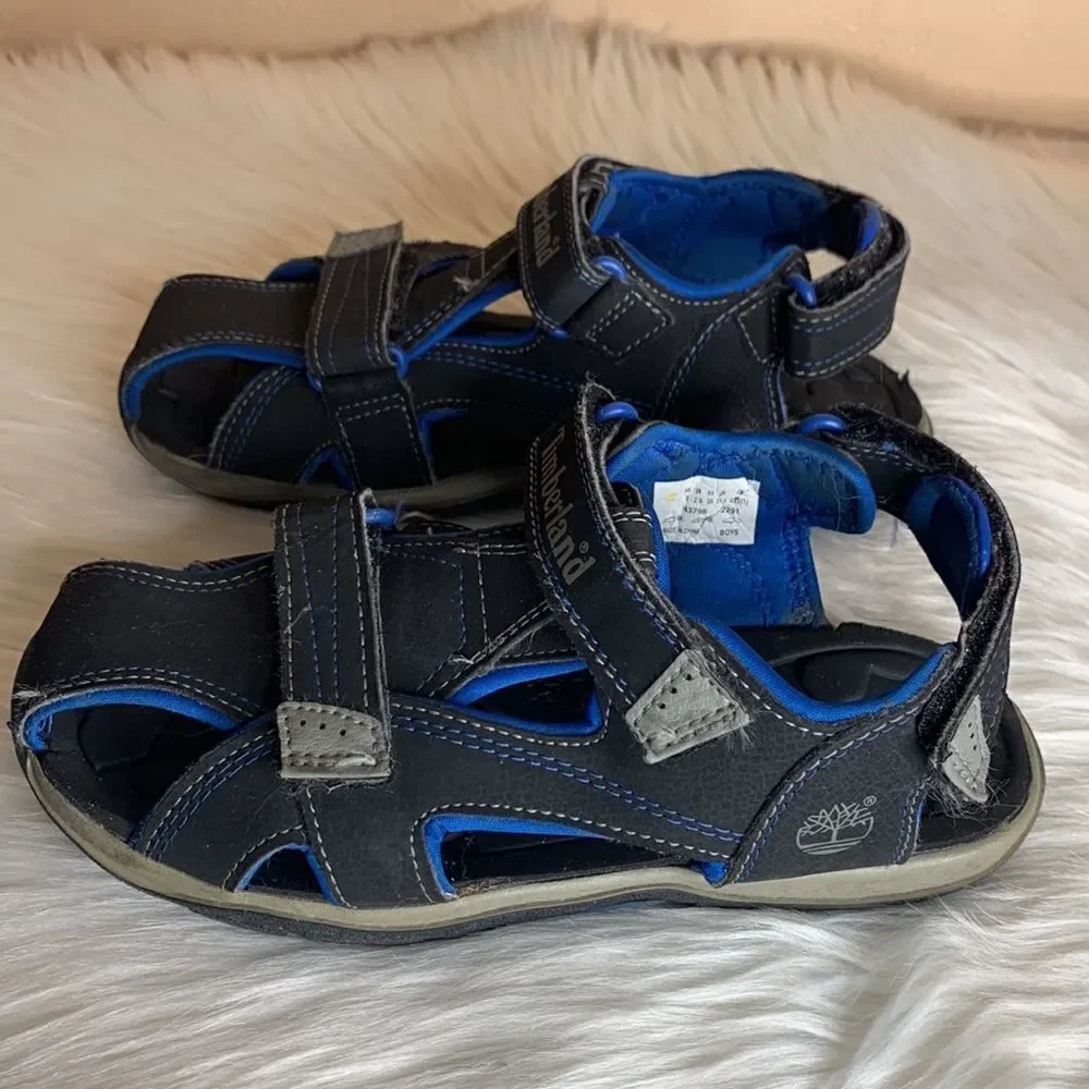 Timberland Boys Black & Blue Sandals / Water Sandals Size 3
